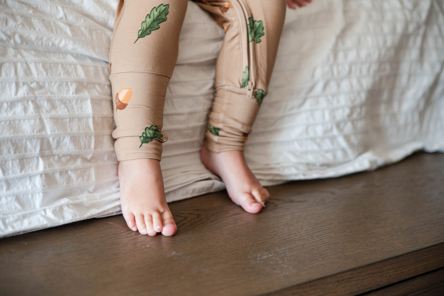 Convertible Footie - Acorn Print