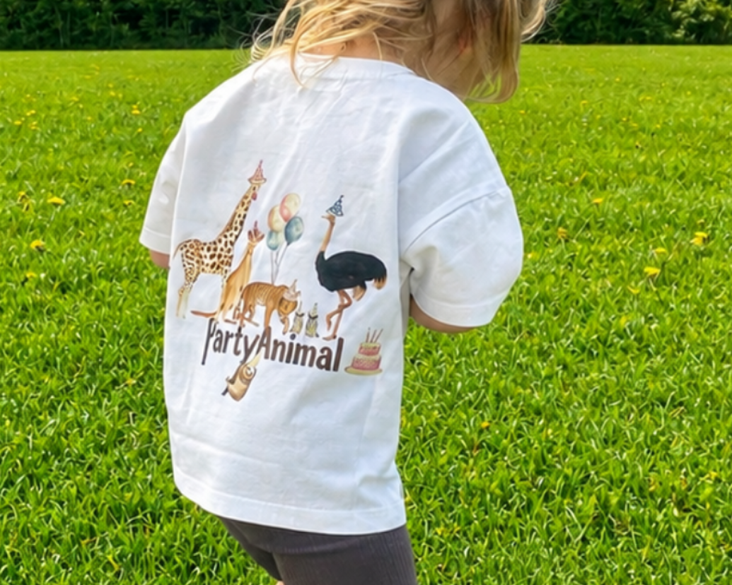 Jersey Organic Cotton T-Shirt - Party Animal