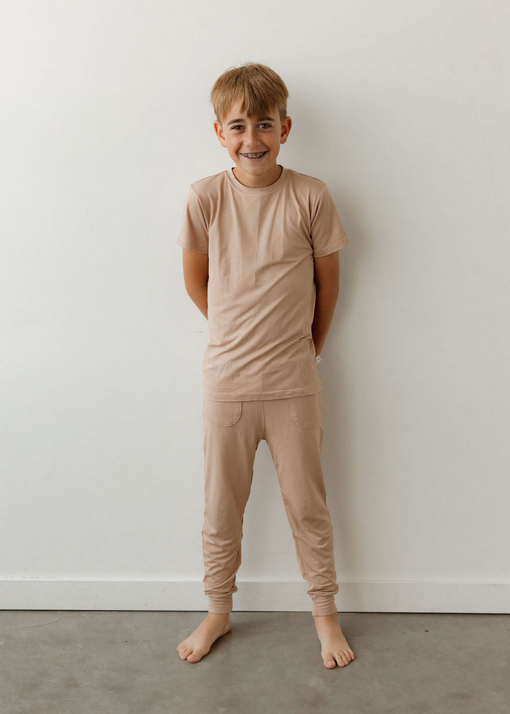 2 Piece Short Sleeve Jogger Pajamas - Prairies