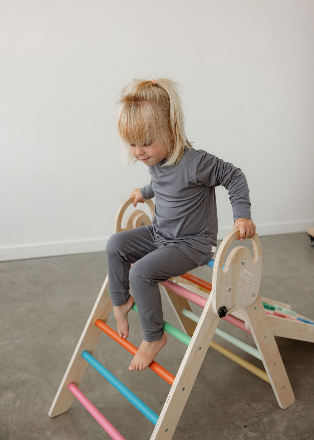 2 Piece Long Sleeve Pajamas - Storm