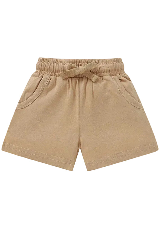 Jersey Organic Cotton Shorts - Sand