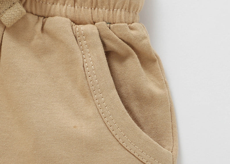 Jersey Organic Cotton Shorts - Sand