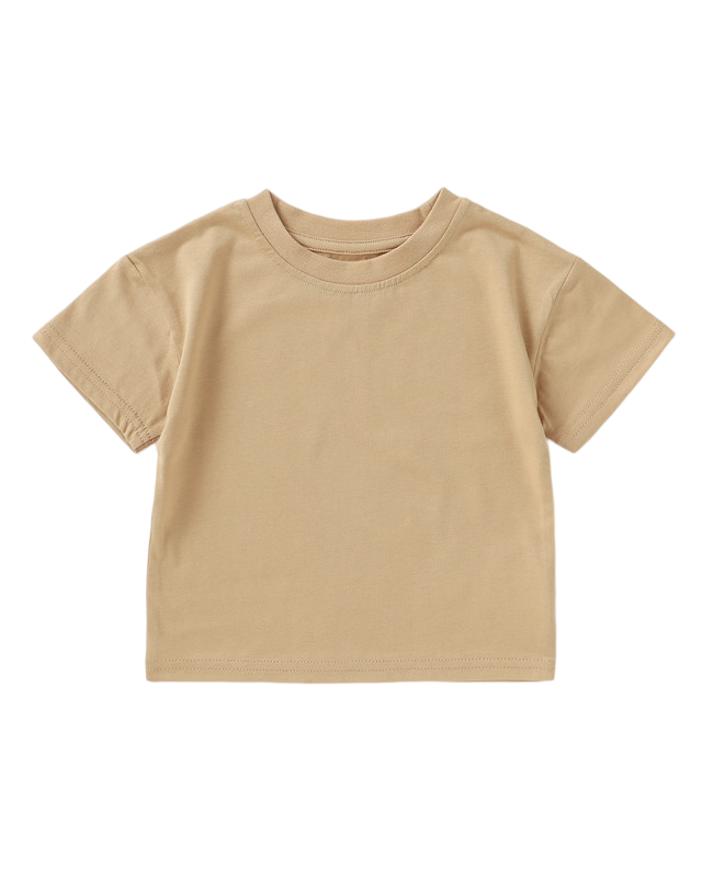 Jersey Organic Cotton T-Shirt - Sand