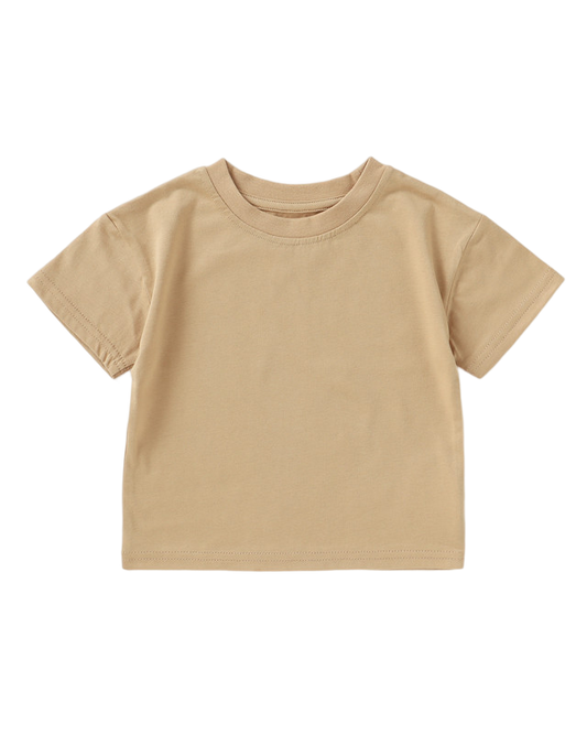Jersey Organic Cotton T-Shirt - Sand