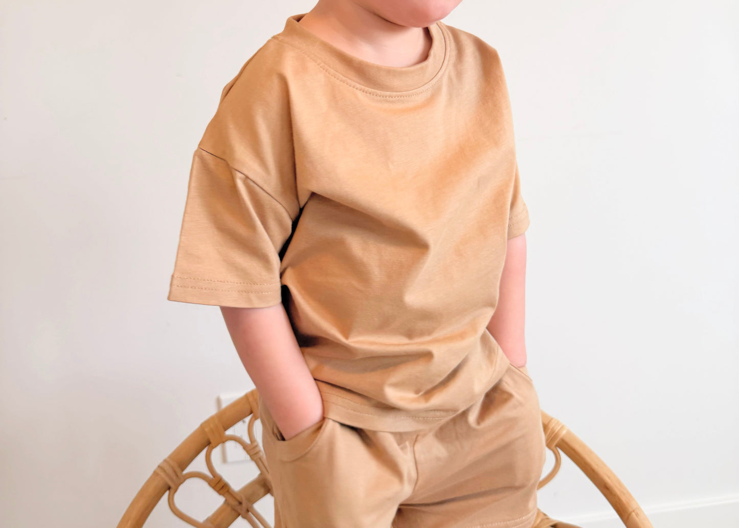 Jersey Organic Cotton T-Shirt - Sand