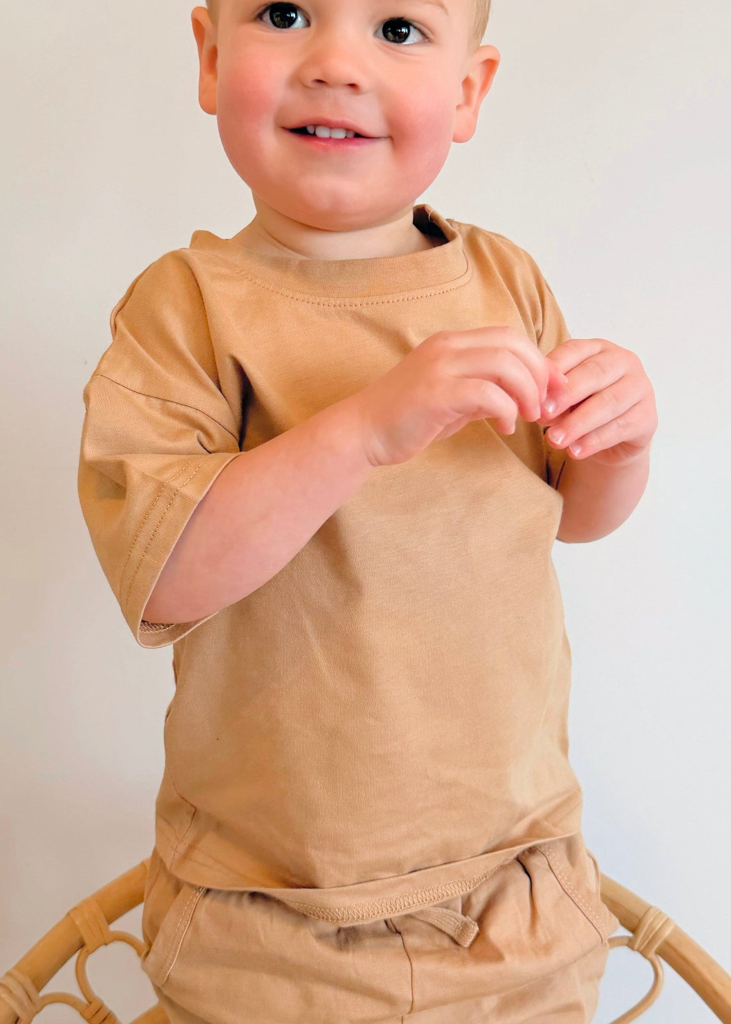Jersey Organic Cotton T-Shirt - Sand