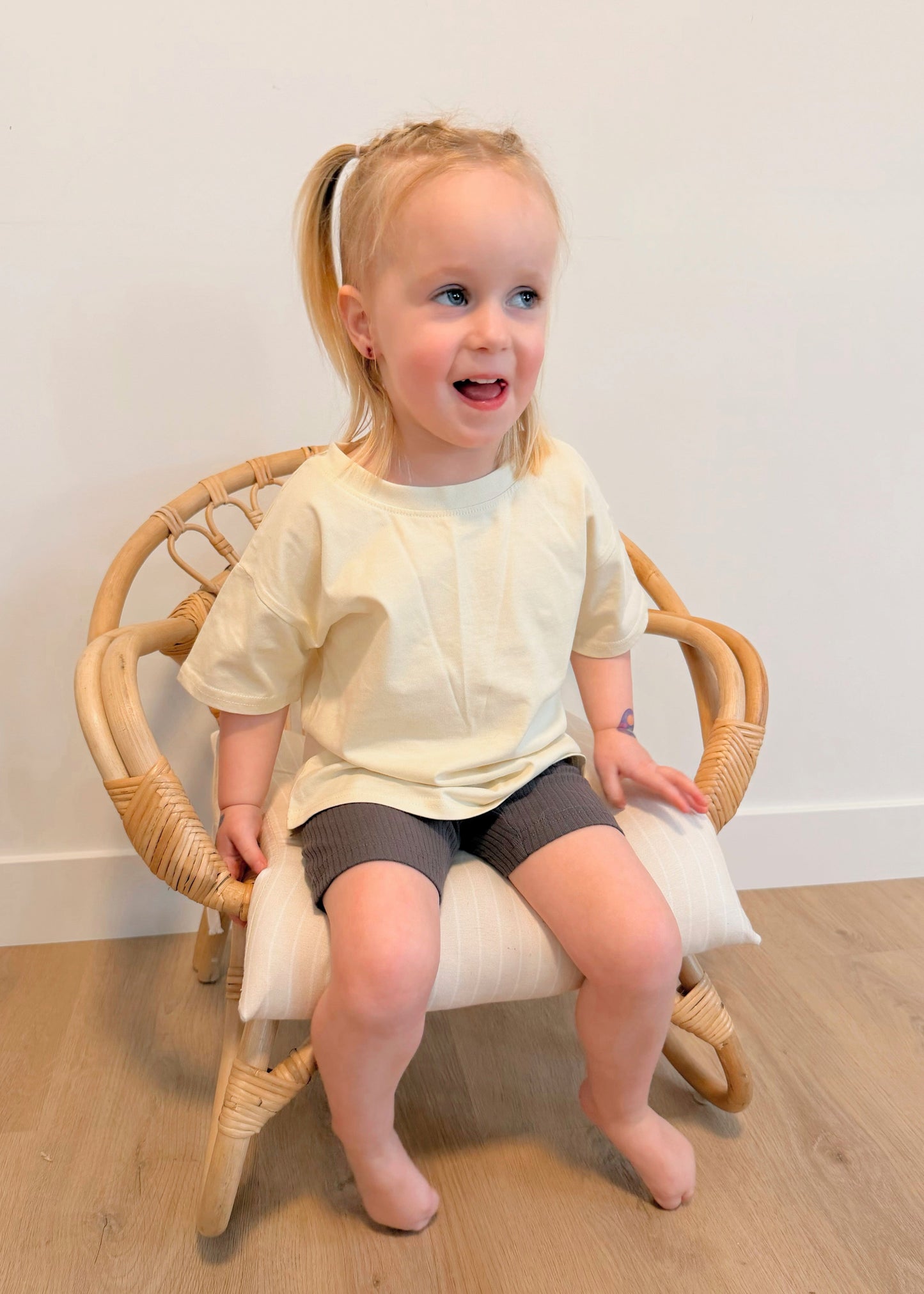 Ribbed Organic Cotton Biker Shorts - Boulder