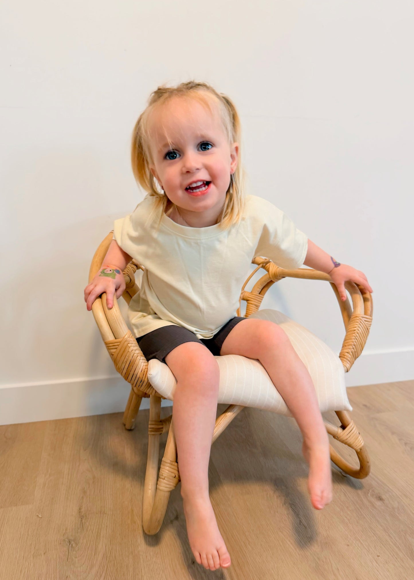 Ribbed Organic Cotton Biker Shorts - Boulder