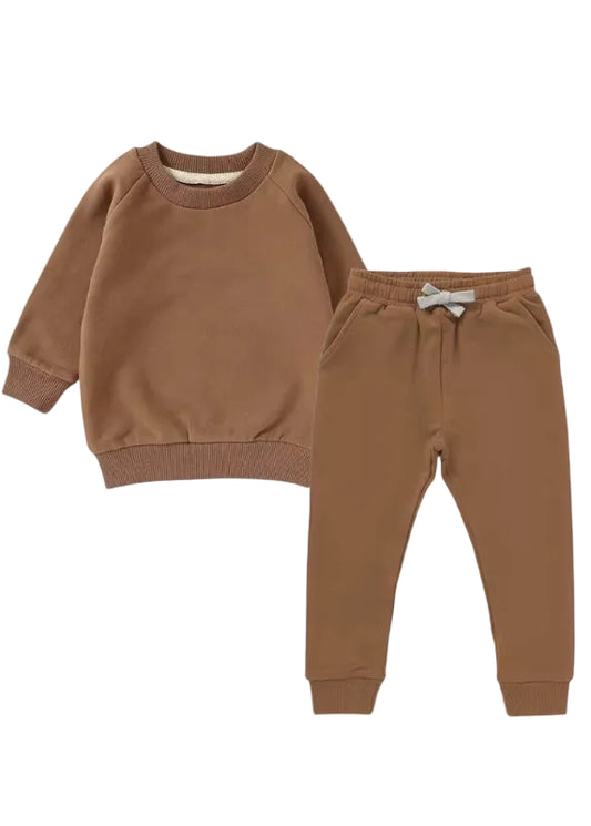 Organic Cotton  Jersey Jogger Set - Barley
