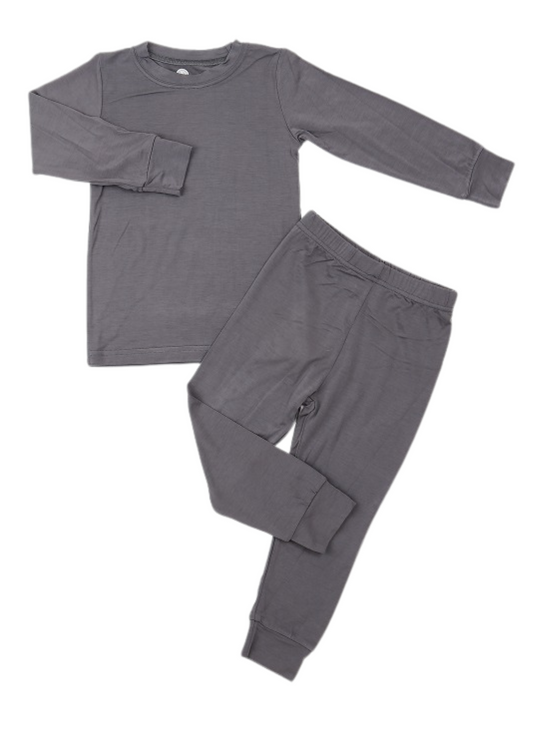 2 Piece Long Sleeve Pajamas - Storm