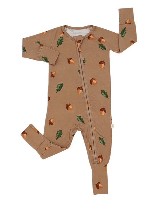 Convertible Footie - Acorn Print