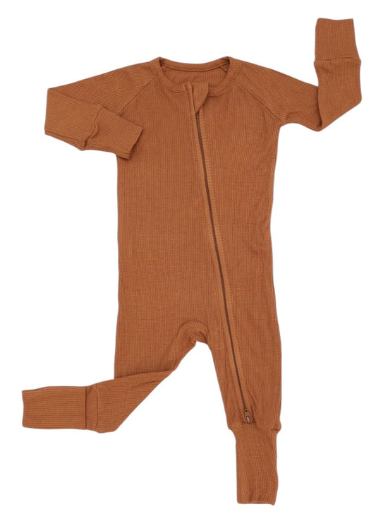 Convertible Footie - Waffle Bamboo - Autumn